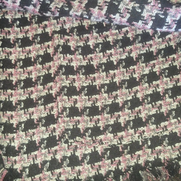 Fringe sleeves tweed blazer jacket size 10 - Picture 5 of 7